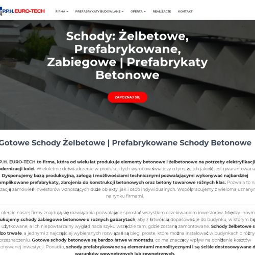Warszawa - schody zabiegowe betonowe