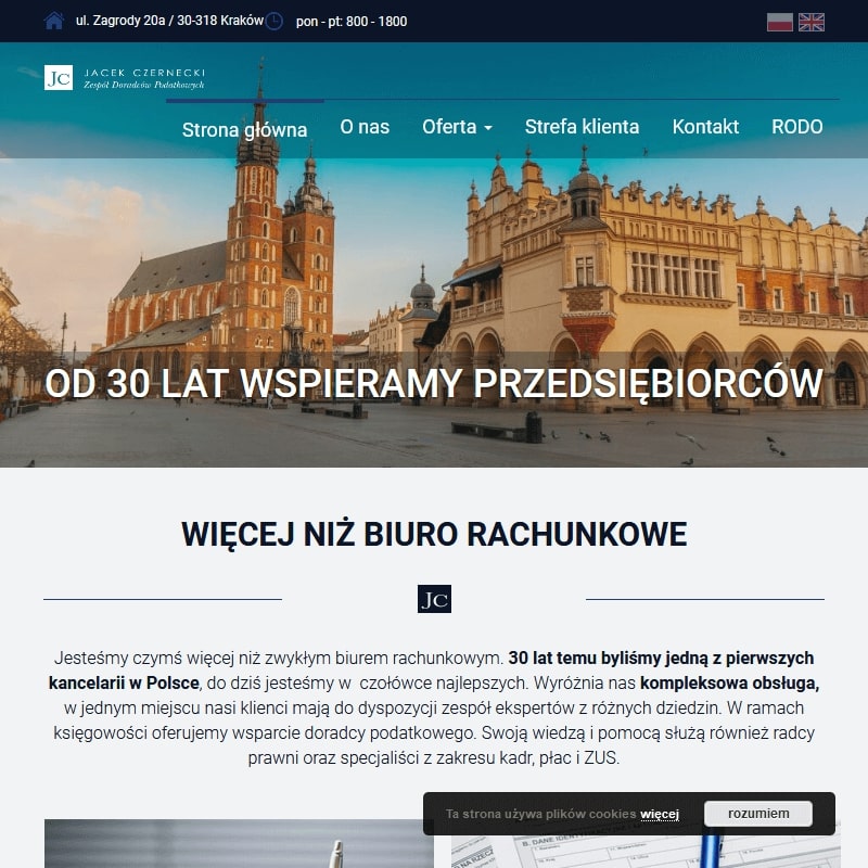 Doradztwo podatkowe online w Krakowie