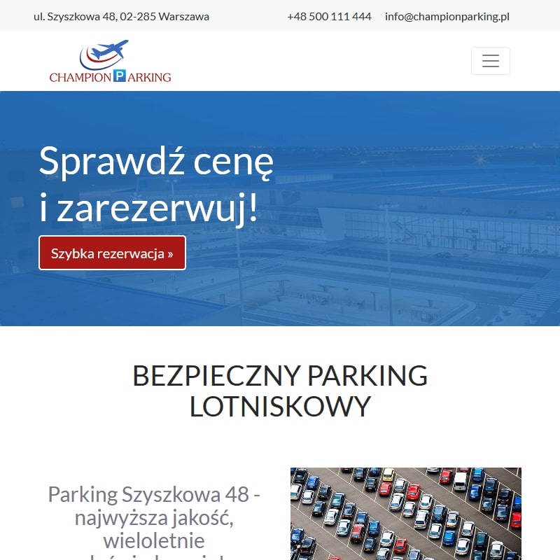 Warszawa - parking lotnisko