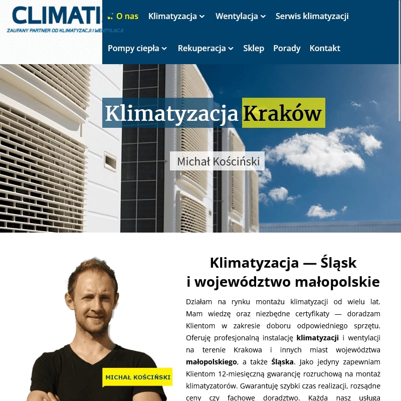 Kraków - klimatyzacja kraków montaż