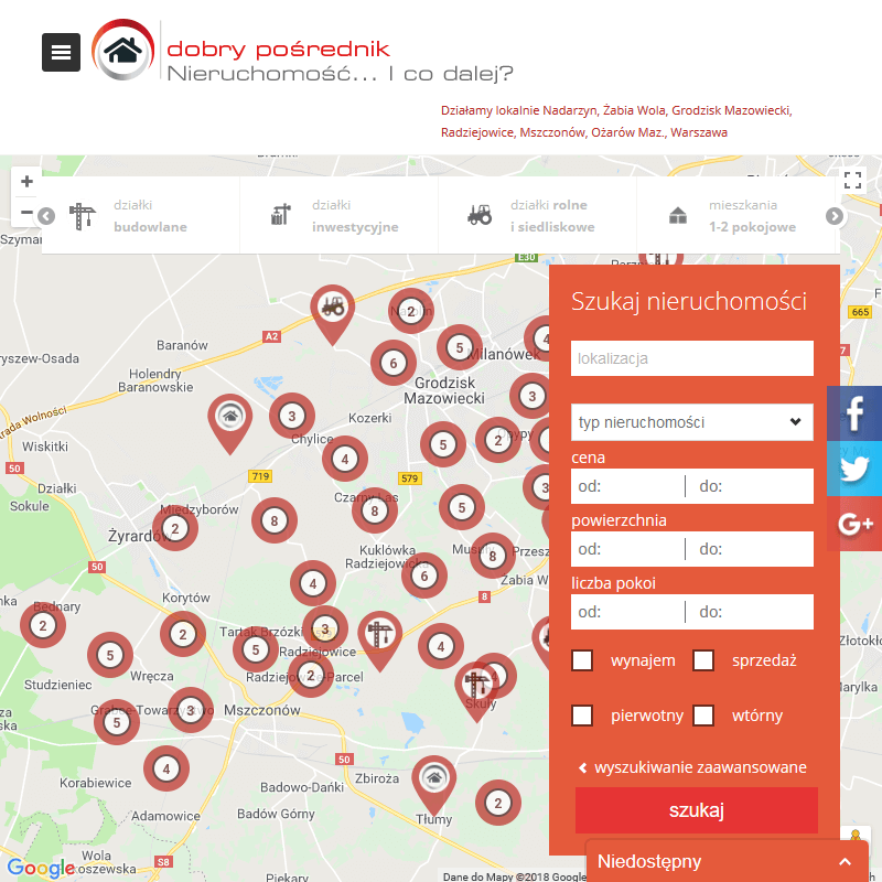 Działki budowlane okolice wręczy - żelechów