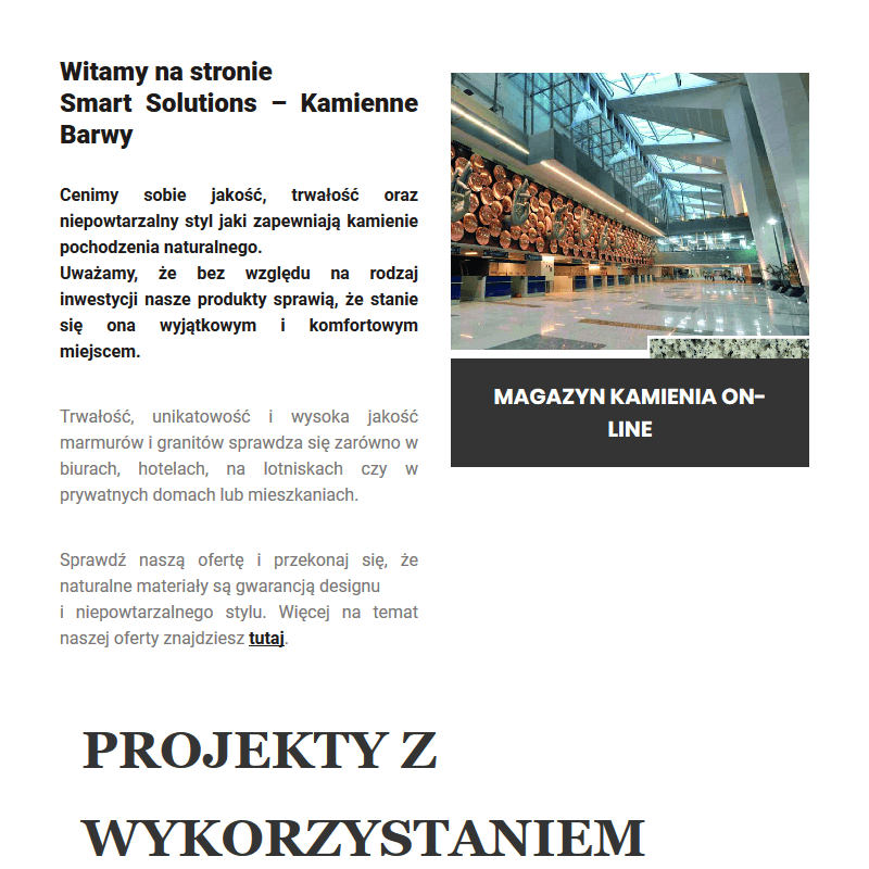 Granit architektoniczny Warszawa