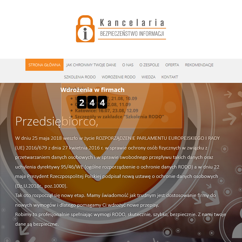 Dokumentacja ochrony danych osobowych Opole
