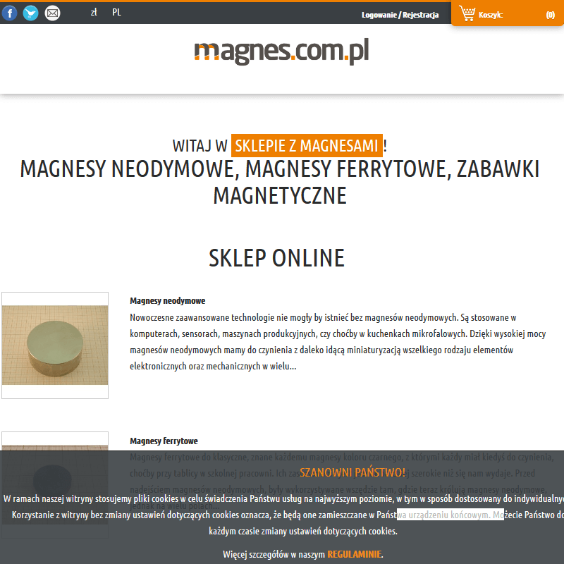 Kraków - magnes płaski